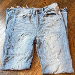 Harper Heritage Distressed High-Rise Flare Jeans sz 27